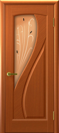Межкомнатная дверь Мария, остеклённая, анегри тон 74