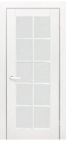 Дверь межкомнатная эмаль Легенда Марко, остекленная, белая