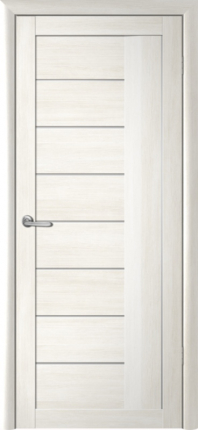Межкомнатная дверь Марсель остеклённая белый кипарис мателюкс