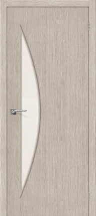 Межкомнатная дверь Мастер-6, остеклённая, 3D Cappuccino