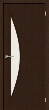 Межкомнатная дверь финиш флекс Bravo Мастер-6, остеклённая, 3D Wenge
