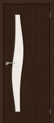 Межкомнатная дверь финиш флекс Bravo Мастер-8, остеклённая, 3D Wenge