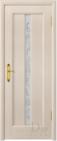 Межкомнатная дверь шпонированная DioDoor Миланика-2, остеклённая, беленый дуб
