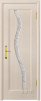 Межкомнатная дверь шпонированная DioDoor Миланика-4, остеклённая, беленый дуб