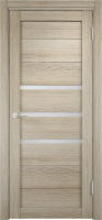 Межкомнатная дверь из экошпона Верда Мюнхен 01, остеклённая, дуб дымчатый