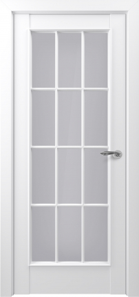 Межкомнатная дверь Неаполь S АК, остекленная, белый
