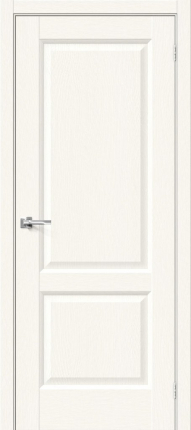 Межкомнатная дверь экошпон Bravo Неоклассик-32 глухая White Wood