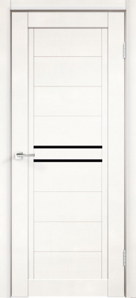 Межкомнатная дверь NEXT 2, остеклённая, эмалит белый