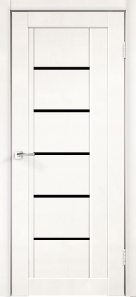 Межкомнатная дверь NEXT 3, остеклённая, эмалит белый