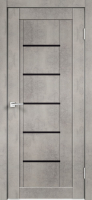 Межкомнатная дверь экошпон Velldoris NEXT 3, остеклённая, муар светло-серый