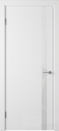 Межкомнатная дверь эмаль VFD Ньюта Ett, остекленная, Polar белый
