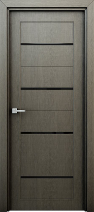 Межкомнатная дверь Орион, остеклённая, серый