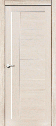 Межкомнатная дверь Палермо М, остеклённая, кремовая лиственница