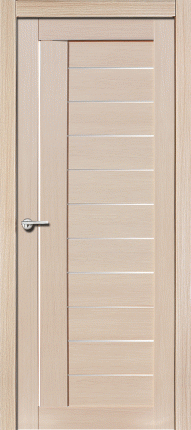 Межкомнатная дверь Палермо М, остеклённая, самшит белый