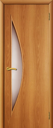 Межкомнатная дверь ламинированная 5С Парус, остеклённая, миланский орех