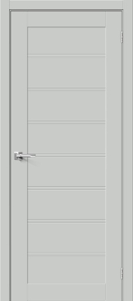 Межкомнатная дверь ПЭТ Bravo Браво-20 глухая Grey Silk