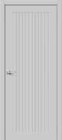 Межкомнатная дверь ПЭТ Bravo Браво-40 глухая Grey Silk