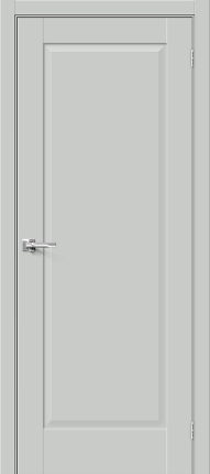 Межкомнатная дверь ПЭТ Bravo Прима-10 глухая Grey Silk