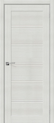 Межкомнатная дверь Порта-28, остеклённая, Bianco Veralinga