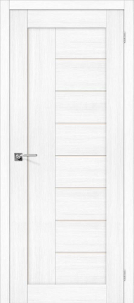 Межкомнатная дверь Порта-29, остеклённая, Snow Veralinga