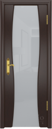 Межкомнатная дверь Портелло-2, остеклённая, венге
