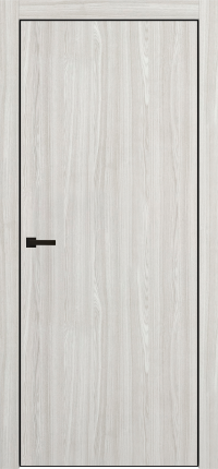 Межкомнатная дверь Portika Porta-50 4AВ глухая алюминиевая кромка черная White Oak