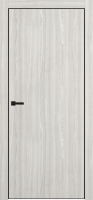 Межкомнатная дверь Portika Porta-50 4AВ глухая алюминиевая кромка черная White Oak