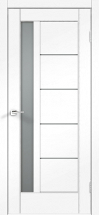 Межкомнатная дверь Premier 3, остеклённая, ясень белый
