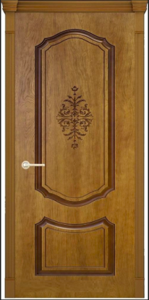 Дверь межкомнатная шпонированная Легенда Престиж 3Д, глухая, орех натуральный-2
