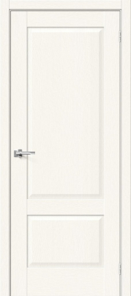 Межкомнатная дверь экошпон Bravo Прима-12 глухая White Wood