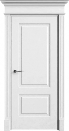 Межкомнатная дверь Прима 2, глухая, белый
