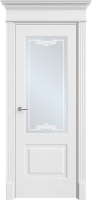 Межкомнатная дверь Прима 2, остеклённая, белый