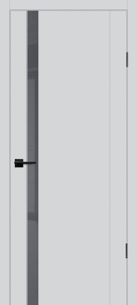 Межкомнатная дверь Profilo Porte экошпон PSC-10, остекленная, агат, лакобель серый