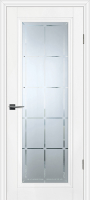 Межкомнатная дверь Profilo Porte экошпон PSC-35, остекленная, белый