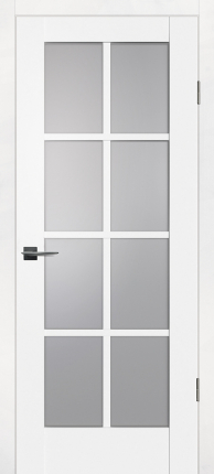Межкомнатная дверь Profilo Porte экошпон PSC-41, остекленная, белый
