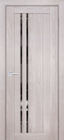 Межкомнатная дверь Profilo Porte экошпон PSK-10, остеклённая, зеркало, ривьера крем