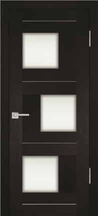 Межкомнатная дверь Profilo Porte экошпон PS-13, остеклённая, венге мелинга