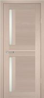 Межкомнатная дверь Profilo Porte экошпон PS-19, остеклённая, капучино мелинга