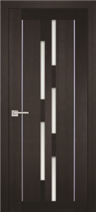 Межкомнатная дверь Profilo Porte экошпон PS-33, остеклённая, венге мелинга