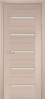Межкомнатная дверь Profilo Porte экошпон PS-7, остеклённая, капучино мелинга