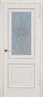 Межкомнатная дверь Profilo Porte экошпон PSB-27, остеклённая, дуб гарвард кремовый