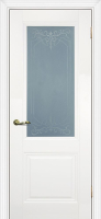 Межкомнатная дверь Profilo Porte экошпон PSC-27, остекленная, белый