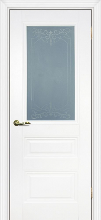 Межкомнатная дверь PSC-29, остекленная, белый