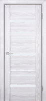 Межкомнатная дверь PSK-2, остеклённая, белый лакобель, ривьера айс