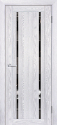 Межкомнатная дверь PSK-9, остеклённая, зеркало, ривьера айс