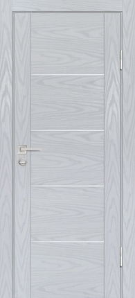 Межкомнатная дверь Profilo Porte экошпон PSM-2, глухая, дуб скай серый