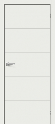 Межкомнатная дверь ПВХ Граффити-1, глухая, Super White