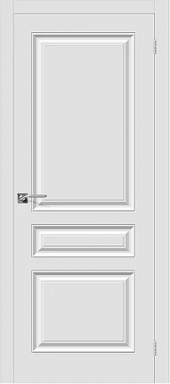 Межкомнатная дверь ПВХ Скинни-14, глухая, белый