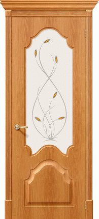 Межкомнатная дверь ПВХ Скинни-33, остеклённая, миланский орех
