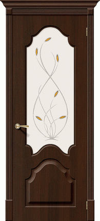 Межкомнатная дверь ПВХ Скинни-33, остеклённая, венге